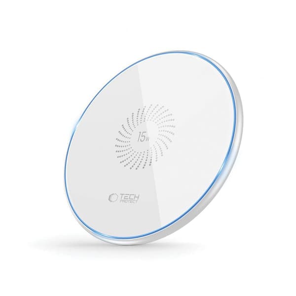 TECH-PROTECT QI15W-C1 TRÅDLÖS LADDARE 15W VIT