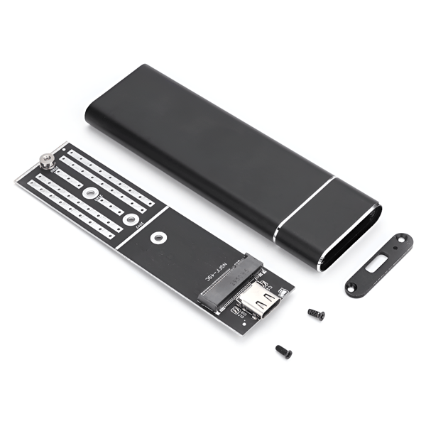 USB-C 3.1-adapter för M.2 NGFF SSD SATA III-diskhölje