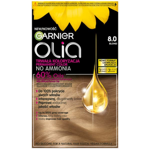 Garnier Olia Permanent färgning hårfärg 8.0 blond