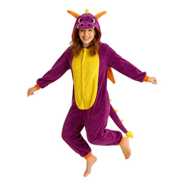 Kigurumi-pyjamas Spyro-kostym M: 155-165 cm