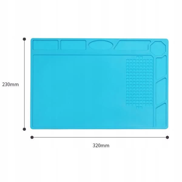 TE-502 antistatisk silikon matta 320x230mm