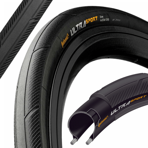 Continental Ultra Sport III 700x25c Vikbart däck
