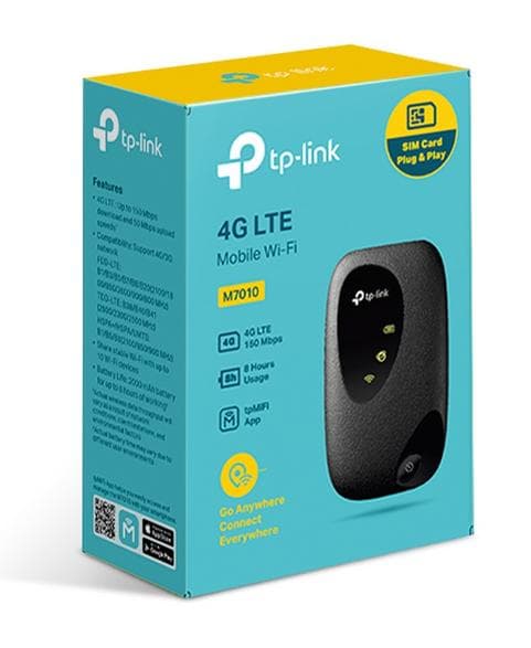 TP-LINK M7010 4G LTE -mobiilireititin, musta