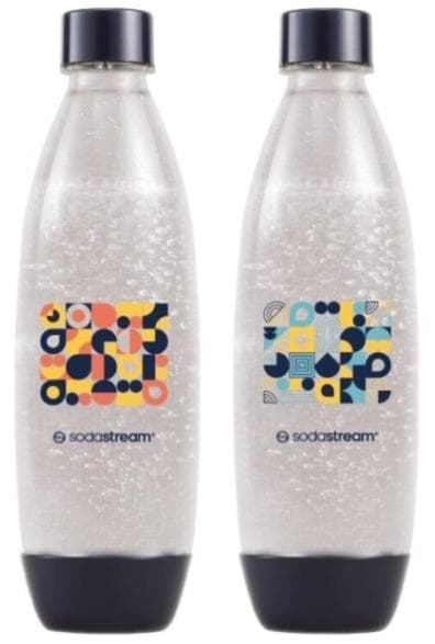 SODASTREAM Fuse Bubble Mosaic -pullosetti 2 x 1 l monivärinen
