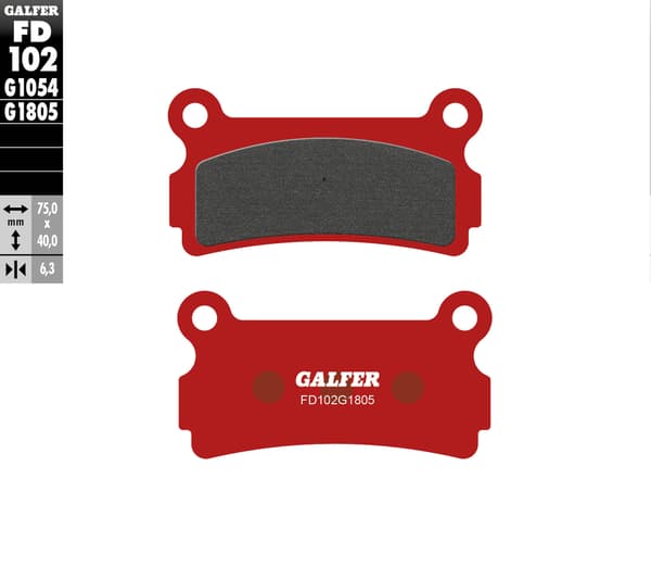 GALFER BROMSBELÄGG KH164 SEMI-METALLISK TRIAL