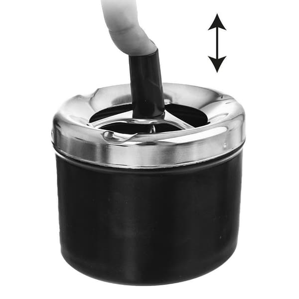 Lukket metalaskebæger 9,5 cm