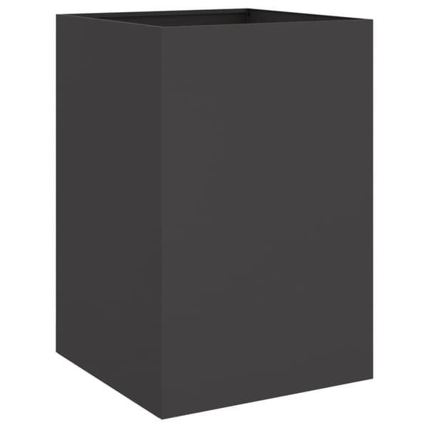 vidaXL plantekasse, sort, 52x48x75 cm, stål