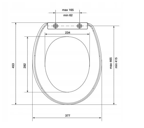 Soft-close toiletsæde til Smart toilet, hvid