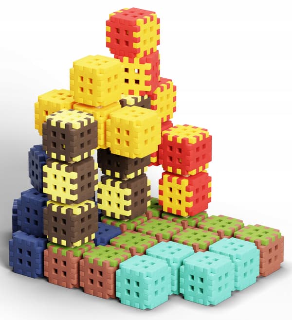 Marioinex Mini Vaffelblokke 302 stk. inklusive 74 forbindelser NY! Bløde