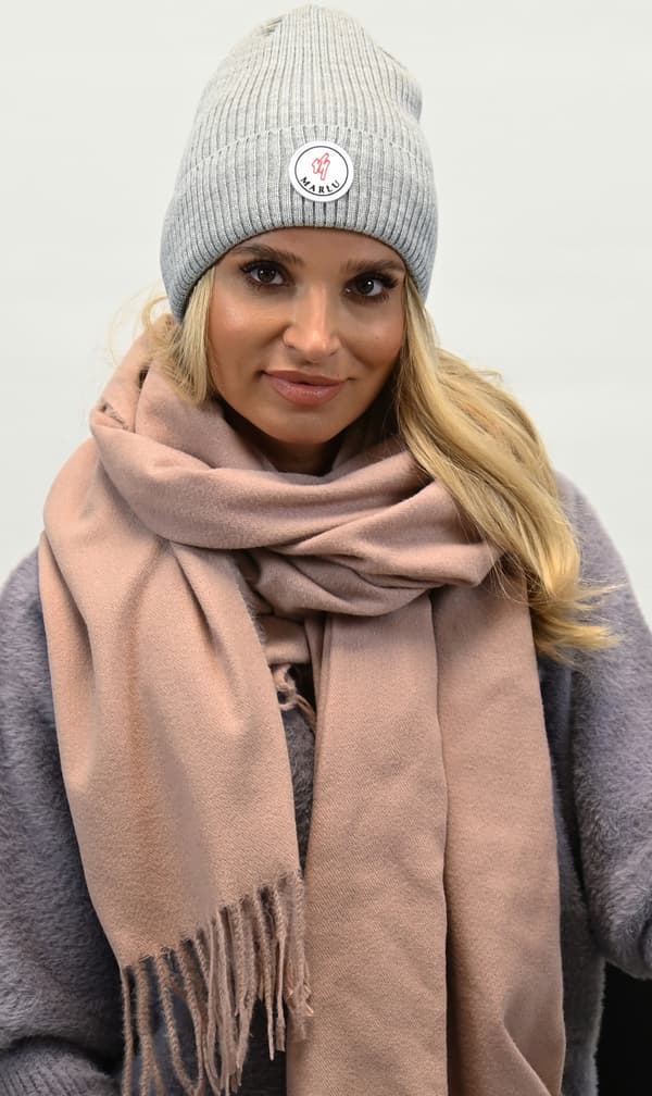 Sportig och bekväm damkeps med logotyp, grå