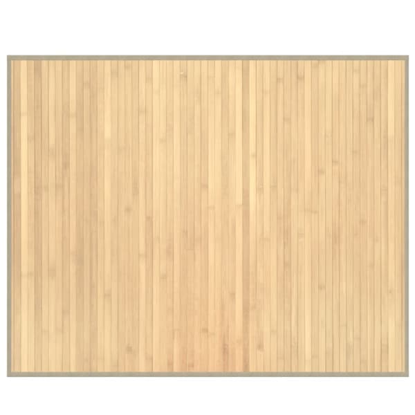 vidaXL Rektangulär matta, ljus naturfärgad, 80x100 cm, bambu