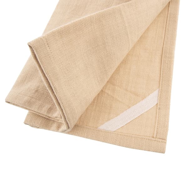Bomulds køkkenklude beige 70x50 cm 2 stk