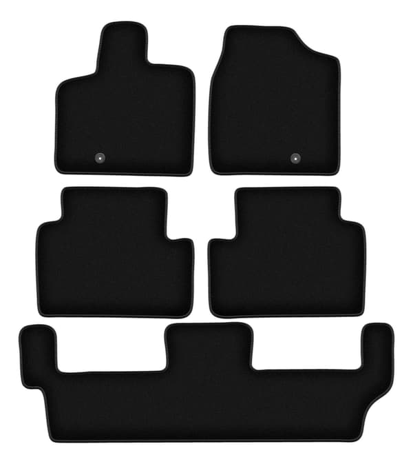 BASIC sorte velourmåtter til: Chrysler Town&Country IV 7-personers (2008-2016)