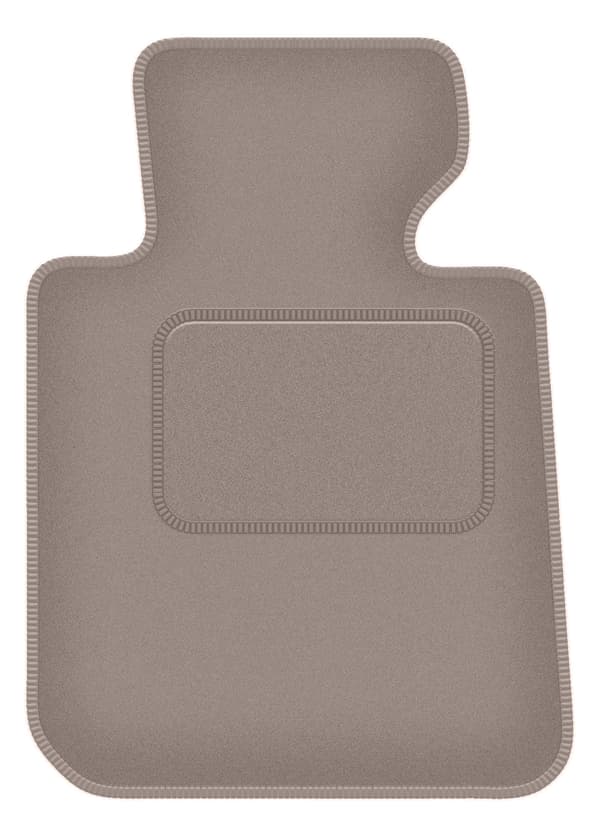 Førerens velourmåtte til: BMW 1 E81 hatchback (2004-2011) beige