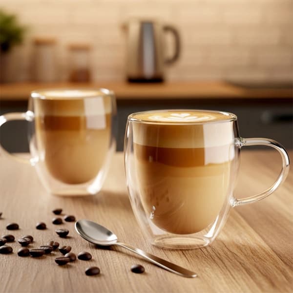 TERMOGLAS 2 stk. 320 ml DOBBELTVÆGGET TIL KAFFE OG TE 139821