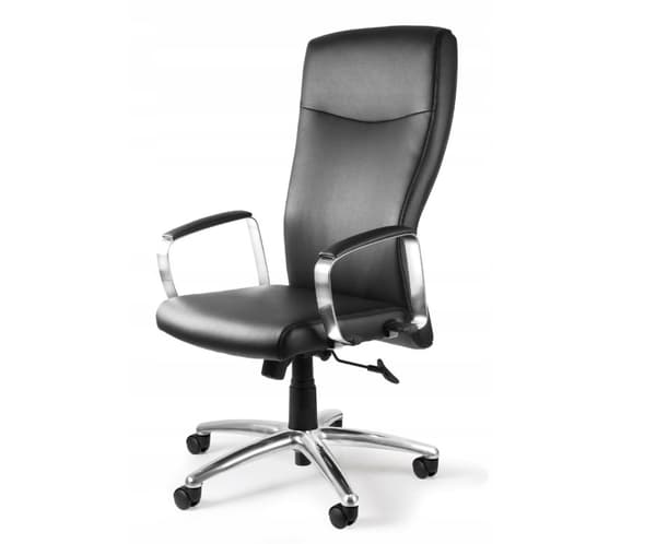 Adella C239 kontorstol, naturlæder, HL-4, sort