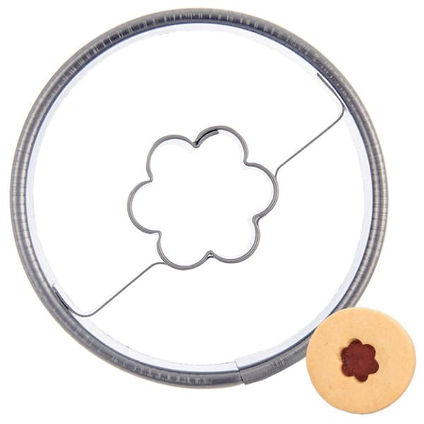 Stålkakutstickare cirkel blomma 4,5 cm