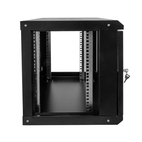 Netberg 19" rack väggmonterad 9U 450x600x400 perforerad dörr svart
