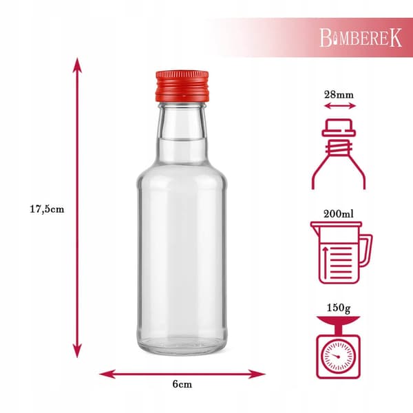 5X pullo MONOPOLOWA MONOPOL 200 ml + kierrekorkki