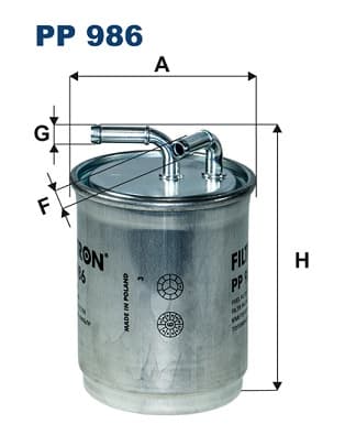 BRÆNDSTOFFILTER PP986 FILTRON
