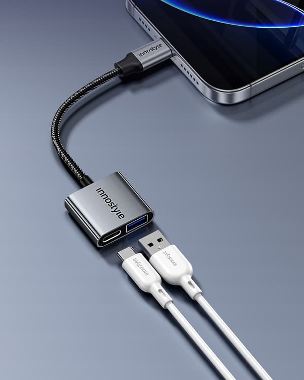 INNOSTYLE USB-C USB OTG USB-A ADAPTER PENDRIVE KABEL OPLADNING