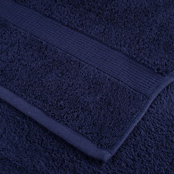 vidaXL Premiumhanddukar SOLUND, 2-pack, Marinblå, 50x100 cm