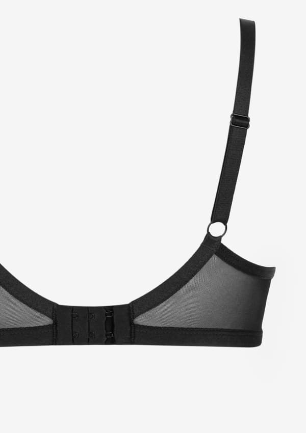 Blød bh med minimalistisk design - Fibi 80D SORT/HUD