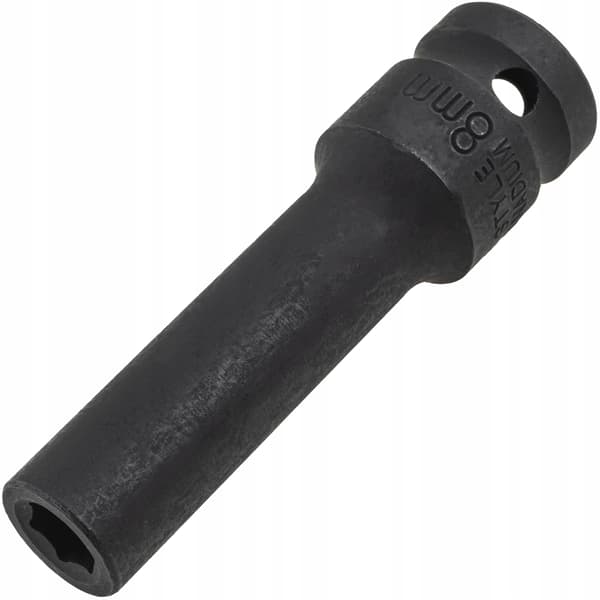 Lång impactssockel 1/2 tum 8 mm