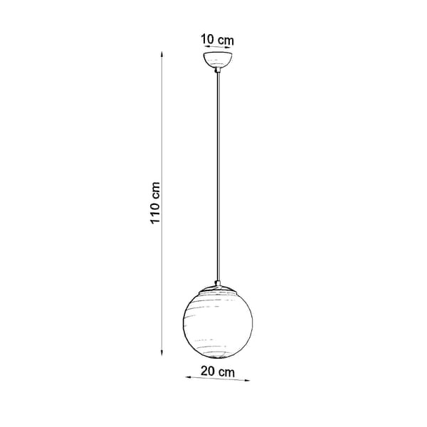 HÄNGLAMPA UGO 1 E27 VIT SOLLUX SL.0263