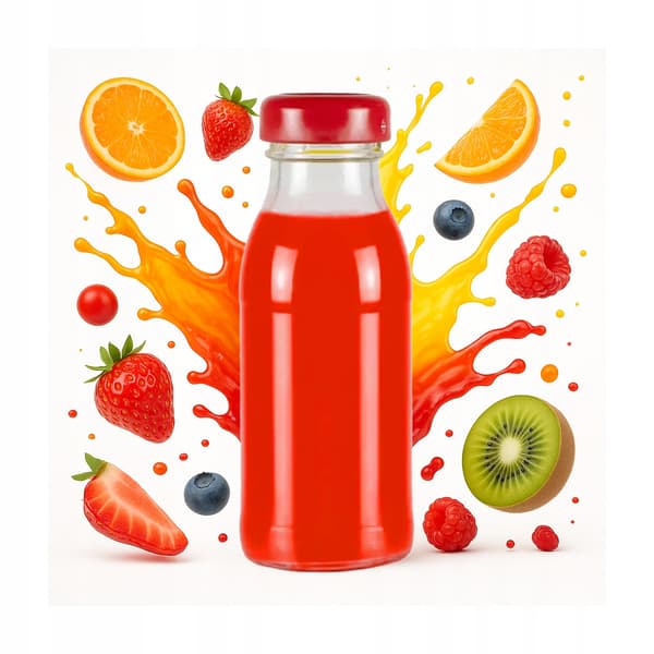 100x Glasjuiceflaskor JUICE 125ml Juiceflaskset