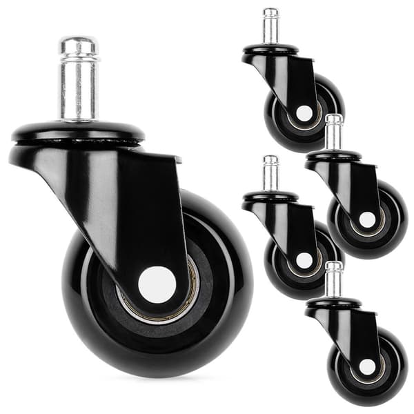 Gummihjul til stol 5 cm / 11 mm 5 stk.