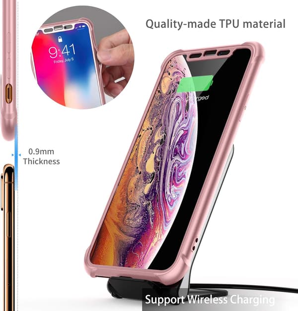 STÆRKT GLASETUG TIL IPHONE XS MAX 6,5' PINK