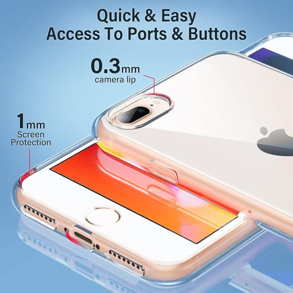 ETUI TIL APPLE IPHONE 7 PLUS/8 PLUS SILIKONE CLEAR BASIC