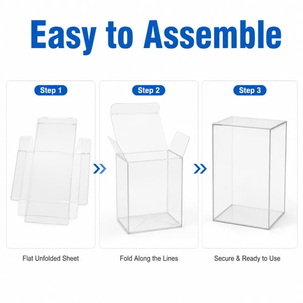 10x Transparent Skyddsdisplaylåda för Standardfigurer