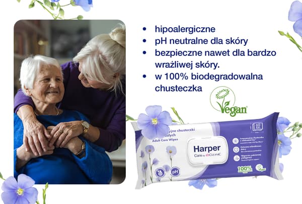 HH Kroppsvårdservetter Harper Care 60 st.