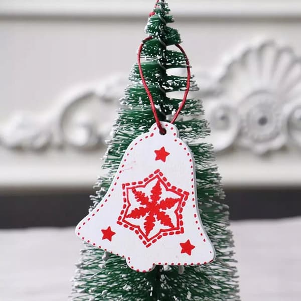 Træ julekugler
