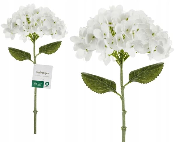Kunstig Blomst Hortensia Hvid Bryllupskonføderation Middepunkt Dekoration 35cm