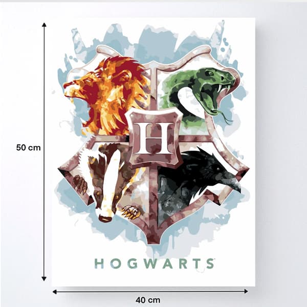 Maleri efter tal med ramme Billeder til maleri - School of Magic 40x50 cm