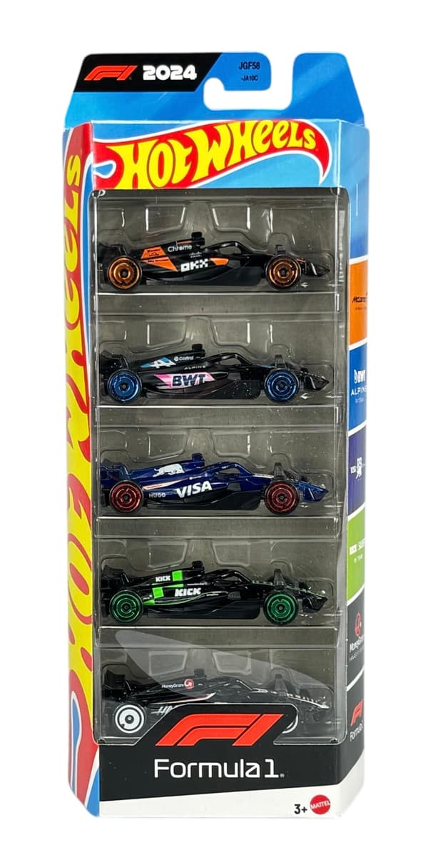 HOT WHEELS FORMULA 1 F1 5-PACK JGF58