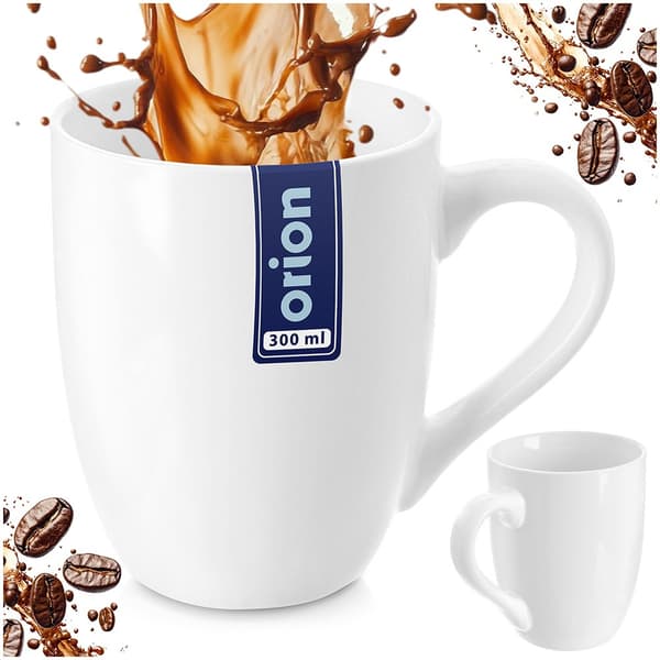 Valkoinen posliinimuki MONA 300 ml