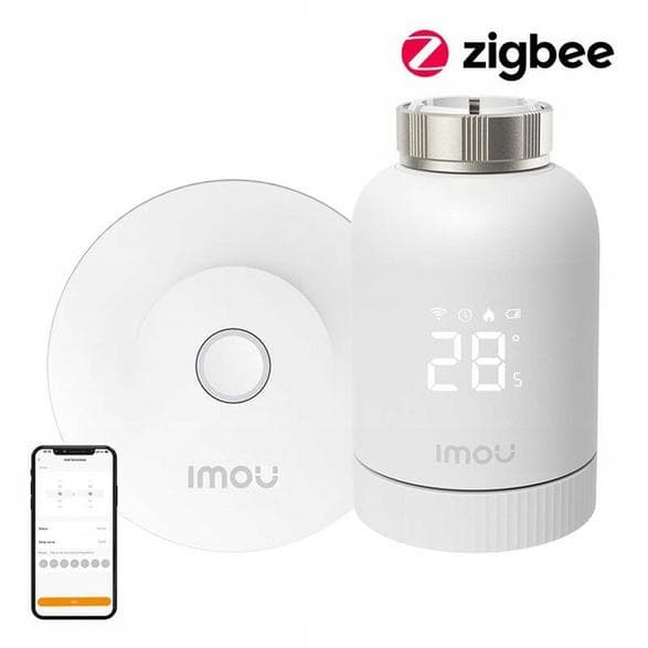IMOU KIT/TRV1-2 Termostatisk sæt med ventilhoved og nav, hvid