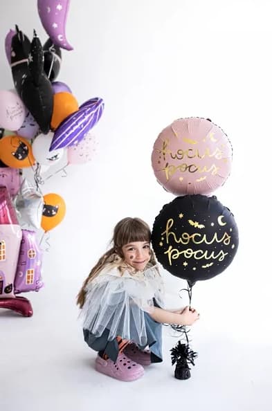 Hocus Pocus folieballong, 45 cm, svart