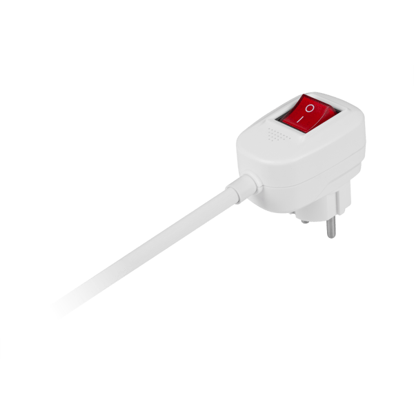 Foldbar slange strømstrip 1,5m 5 udtag 2xUSB Rebel