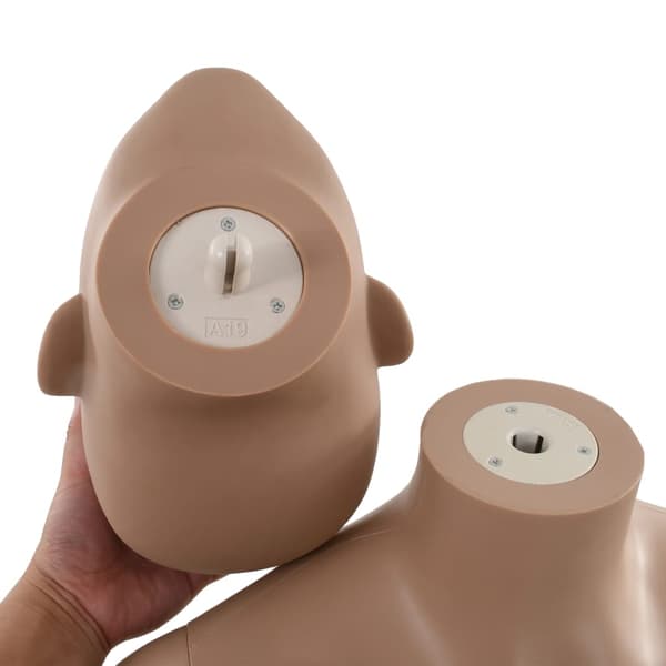 vidaXL Damskyltdocka med glasbas, beige, 180 cm