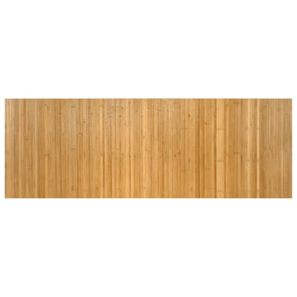 vidaXL Suorakulmainen matto, Luonnonvärinen, 70x200 cm, Bambu