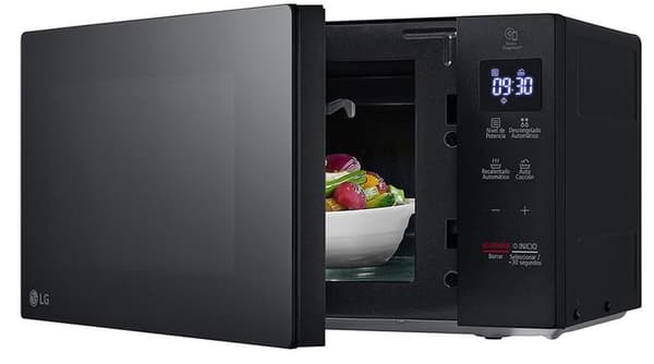 LG MS2032GAS Mikrobølgeovn Sort