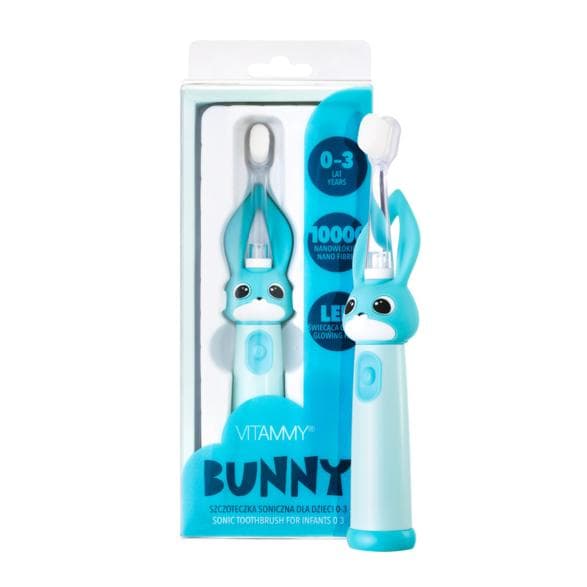 Sonic tandbørste VITAMMY Bunny til børn 0-3 år Lyseblå
