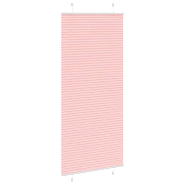 vidaXL Rosa plisségardin 85x200 cm Tygbredd 84,4 cm