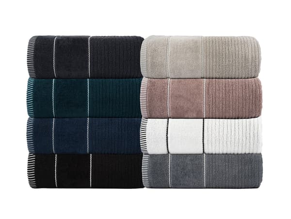Teo handduk 70x140 cm grå 470g 100% bomull med velour