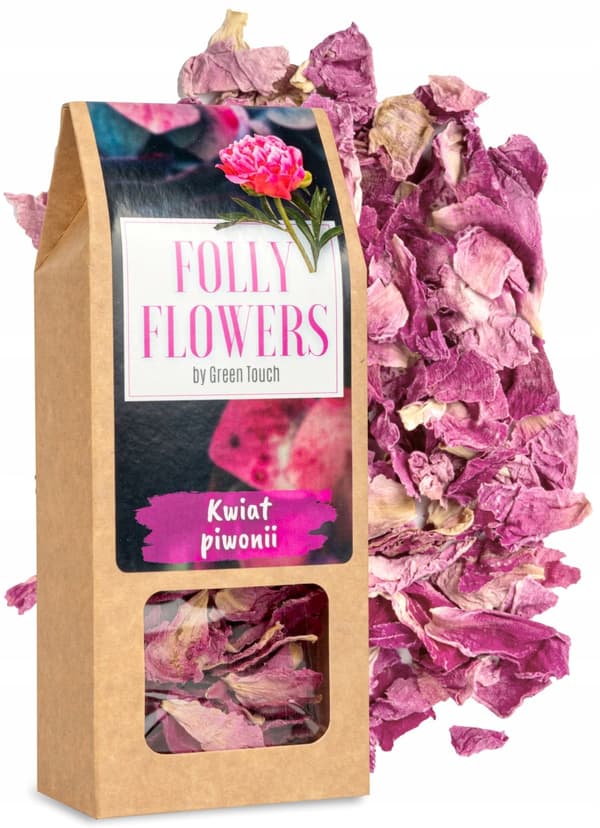 Ätbara torkade pionblomblad 10g